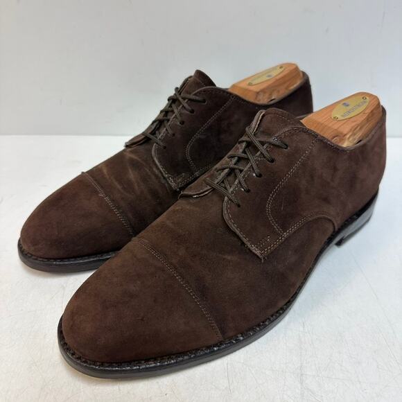 FULLY RESOLED Alden x Brooks Brothers 2293 Brown Suede Cap Toe Derby MiUSA 8.5 D main image 11